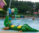 Захватывающее стекловолокно крокодиловое спрей Водное оборудование для детей Играть в Splash Park