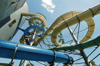 Водные горки тематического парка стеклоткани безопасности спиральные для опыта развлечений