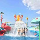 Красочные водные горки стеклоткани спортивной площадки Аква, тематический парк Экимент