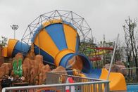 Мини водные горки торнадо для парка Аква, подгонянного скольжения спортивной площадки детей стеклоткани цвета
