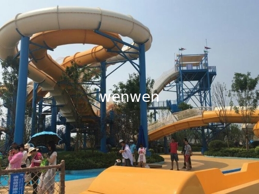 Стеклоткань Waterslide FRP бумеранга водных горок бассейна стеклоткани OEM